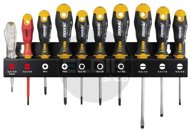 Felo 400 910 13 Schroevendraaierset  Sleuf, Philips en Torx® | 10-delig