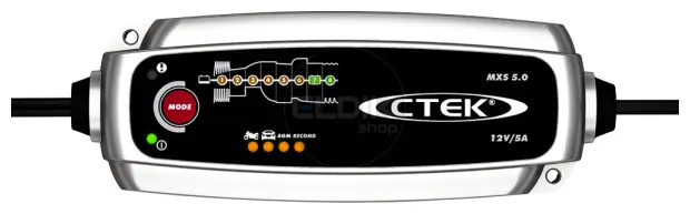 Ctek MXS5.0T Acculader, 12V - 5Ah