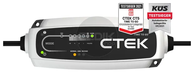 Ctek CT5 Time 2 Go Acculader 12V / 5A - CTEK040-161