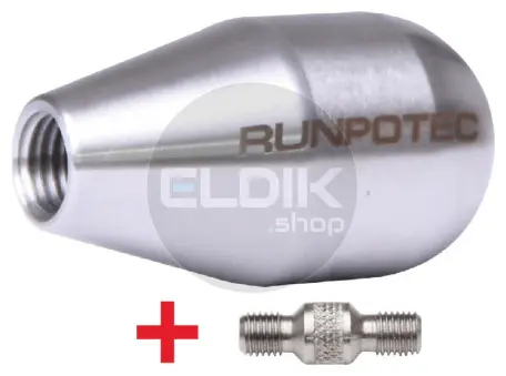 Runpotec 20404 RVS Aanvangsbolkop RTG12 inwendig - RTG6 inwendig diam.30 mm