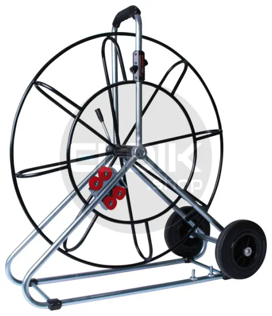 Runpotec 20405 Haspel diam. 730mm verzinkt/gepoedercoat t.b.v. 7,5mm en 9mm Glasvezel Trekveer