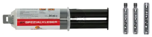 Runpotec 20489 RVS Reparatieset diam. 15mm Glasvezel Trekveer, 4-delig