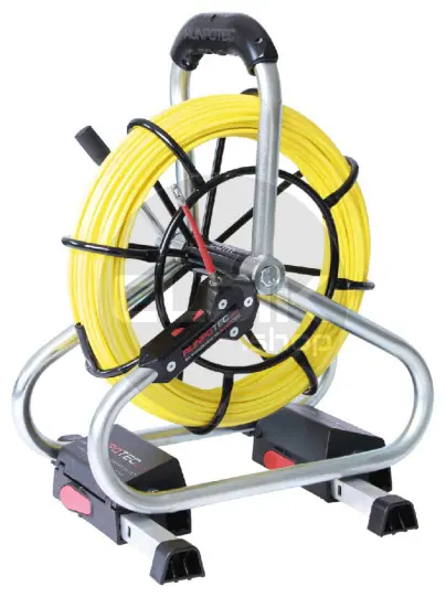 Runpotec 10050 Profi-set Glasvezel Trekveer diam. 4,5mm RTG6, 80m incl. Haspel