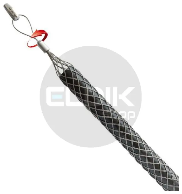 Runpotec 20436 RVS Kabeltrekkous met RTG6/12 schroefdraad en trekoog 30-40mm