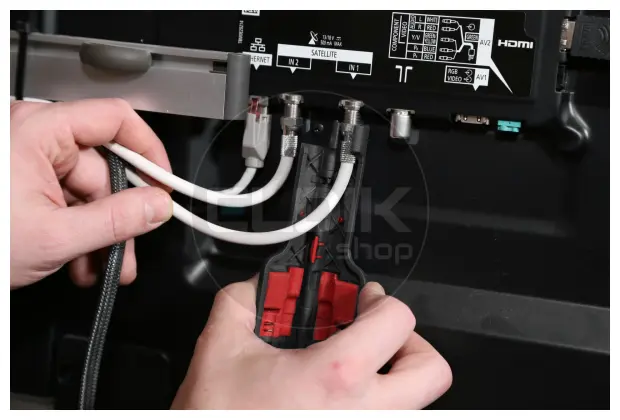 Wiha Z73200306SB Strip- en montagegereedschap  voor coaxkabel met F-stekker - 44241