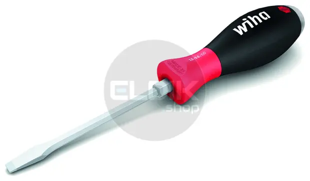Wiha 530HK6 Schroevendraaierset SoftFinish sleufkop, Phillips 6-delig met doorgaande zeskantkling en massieve stalen kap - 21250