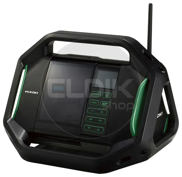 Hikoki UR18DSALW4Z Digitale accu radio - 14,4 - 18 V / 2 x 7 W / 76,4 dB - Exclusief lader en accu's
