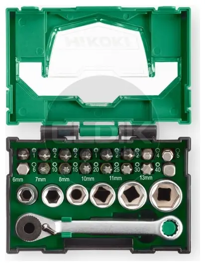 Hikoki 40030020 24 Delige Bit - Doppenset 1/4"