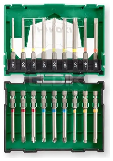 Hikoki 40030022 18-delige 18 mm bitset (BOX II)