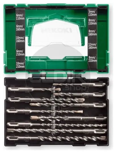 Hikoki 40030030 10-delige SDS-PLUS borenset (BOX III)