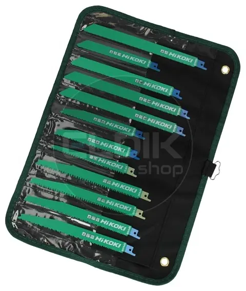 Hikoki 752049 Foedraal 12-stuks assortiment schrobzaagbladen