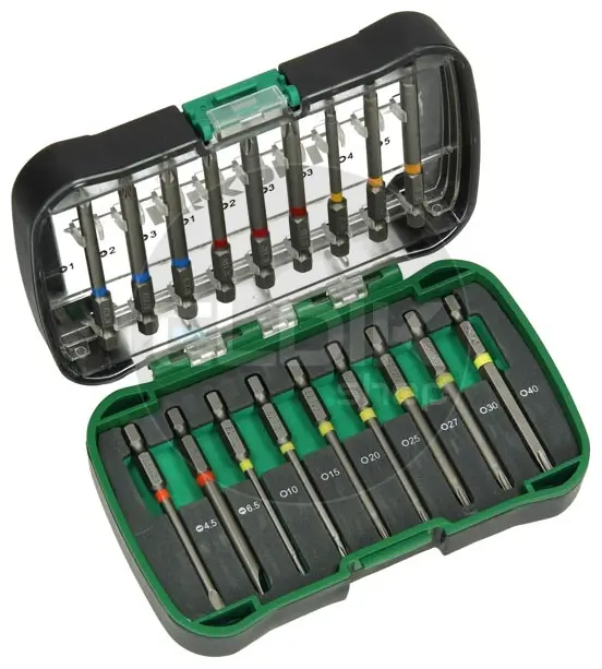Hikoki 750361 Bitset 18-delig 1/4" Lengte 75 mm