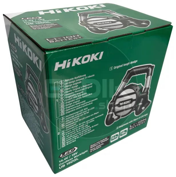 Hikoki UB18DGLL0Z Bouwlamp LED 14,4-18V - Exclusief lader en accu's