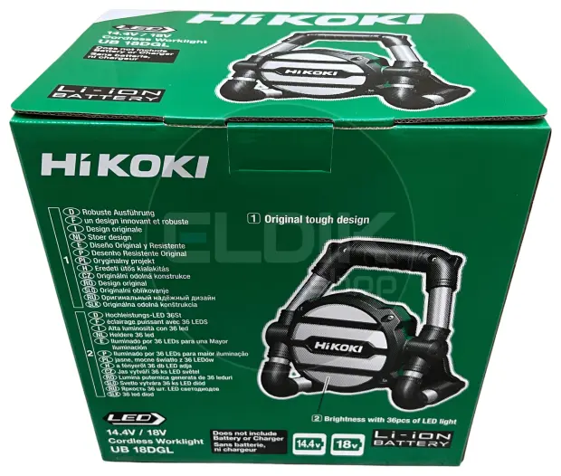 Hikoki UB18DGLL0Z Bouwlamp LED 14,4-18V - Exclusief lader en accu's