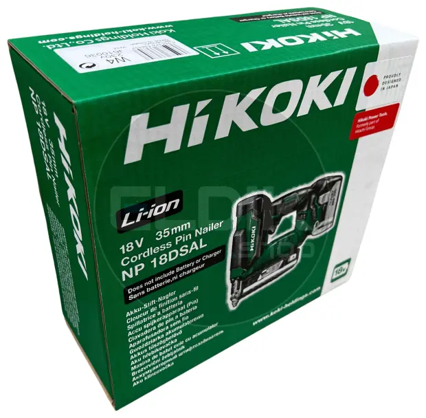 Hikoki NP18DSALW4Z Accu pin nailer 18V / 23 gauge  - exclusief lader en accu's