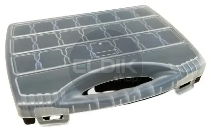 E-Tools Assortimentsdoos met 18 verdeelschotten | 320 x 265 x 50 mm