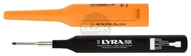 Lyra 4480099 Markeerstift voor diepe gaten, zwart