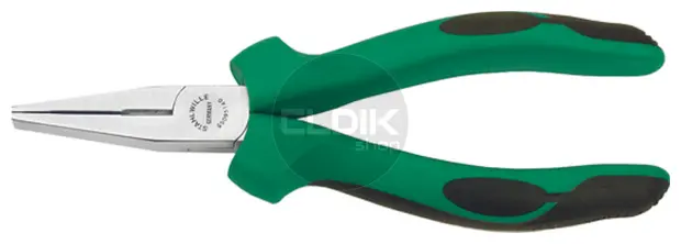 Stahlwille 65095160 Platbuigtang, lang 160 mm verchroomd - 65095160