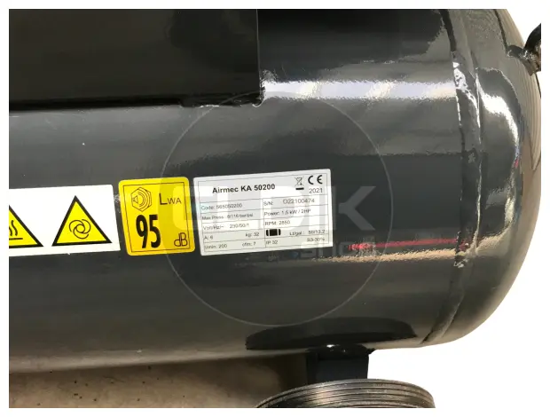 Airmec KA 50200 Oliegesmeerde Compressor 8 bar | 50l - 565050200