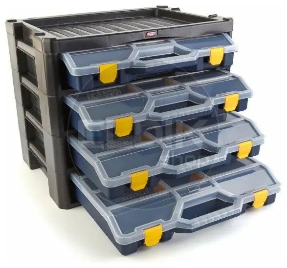 Tayg Multibox 2 Assortimentsdoos 4-delig - L447 x B314 x H360 mm - Blauw - 302503