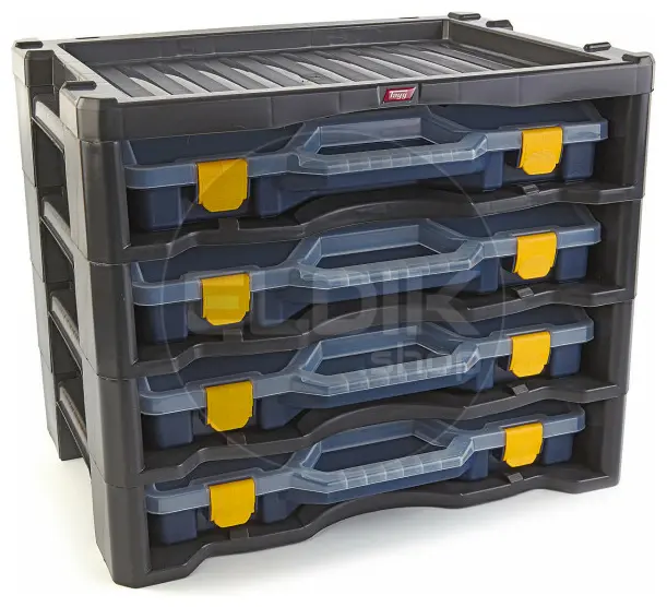 Tayg Multibox 2 Assortimentsdoos 4-delig - L447 x B314 x H360 mm - Blauw - 302503