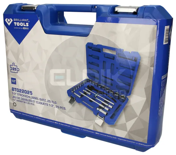 Brilliant Tools BT022025 25 Delige Doppenset 1/2"