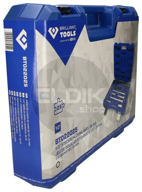 Brilliant Tools BT022025 25 Delige Doppenset 1/2"