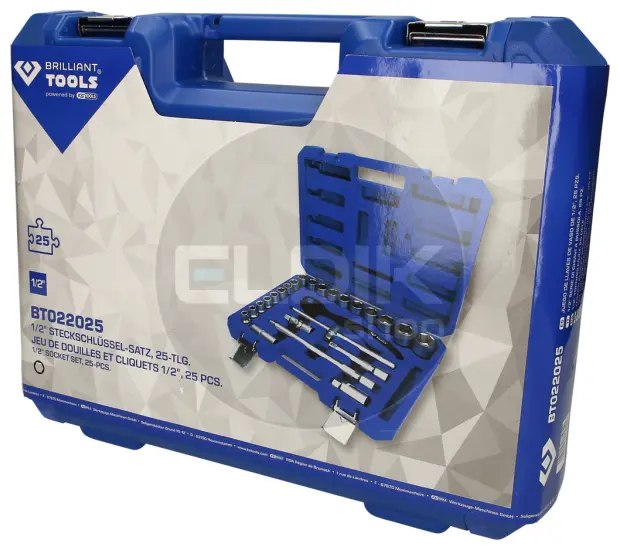 Brilliant Tools BT022025 25 Delige Doppenset 1/2"