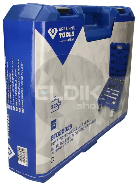 Brilliant Tools BT022025 25 Delige Doppenset 1/2"