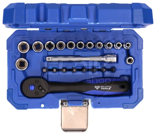 Brilliant Tools BT020023 23 Delige Doppenset 1/4"