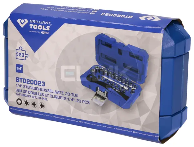 Brilliant Tools BT020023 23 Delige Doppenset 1/4"
