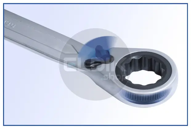 Brilliant Tools BT013212 Ratelringsleutelset, omschakelbaar, 12-dlg, 8 - 19 mm