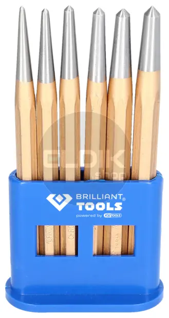 Brilliant Tools BT085080 Centerpuntset, 6-dlg