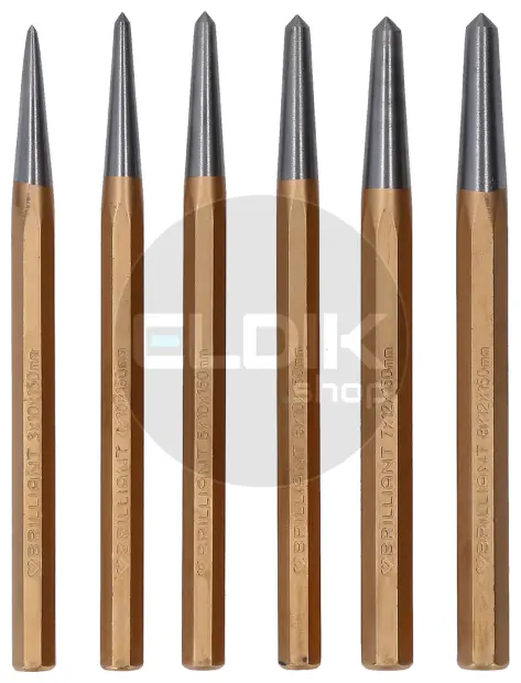 Brilliant Tools BT085080 Centerpuntset, 6-dlg