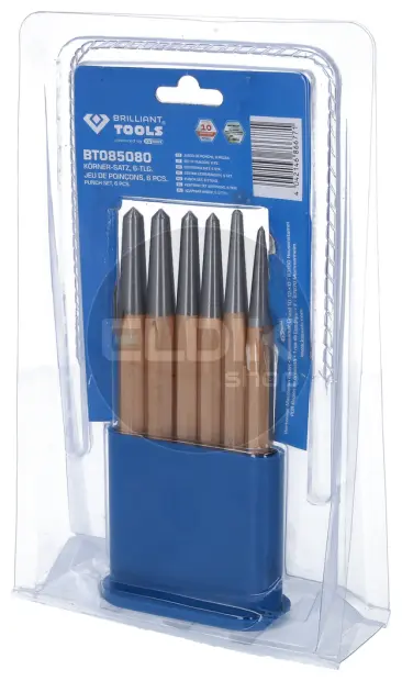 Brilliant Tools BT085080 Centerpuntset, 6-dlg