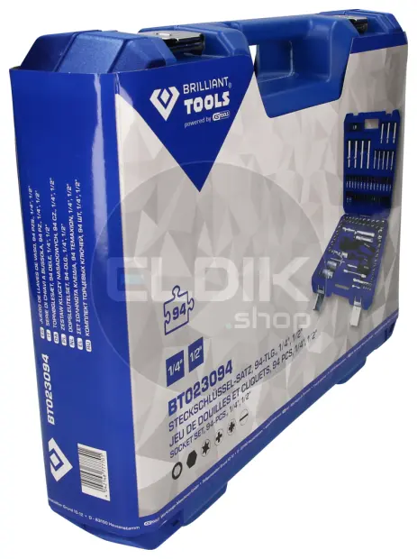 Brilliant Tools BT023094 94 Delige Doppenset 1/4" - 1/2"