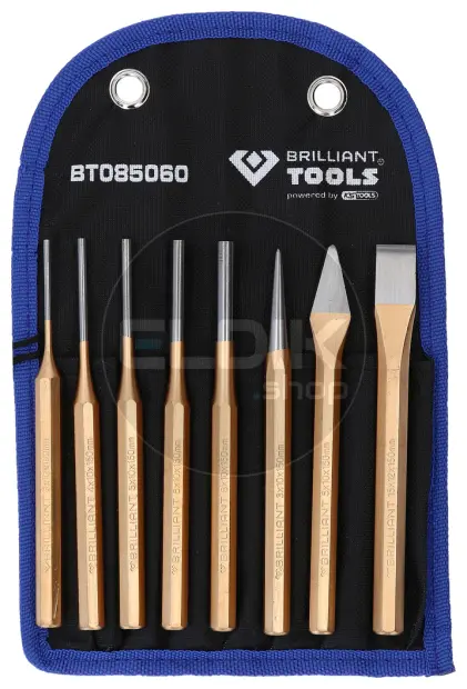 Brilliant Tools BT085060 Beitel- en drevelset, 8 dlg