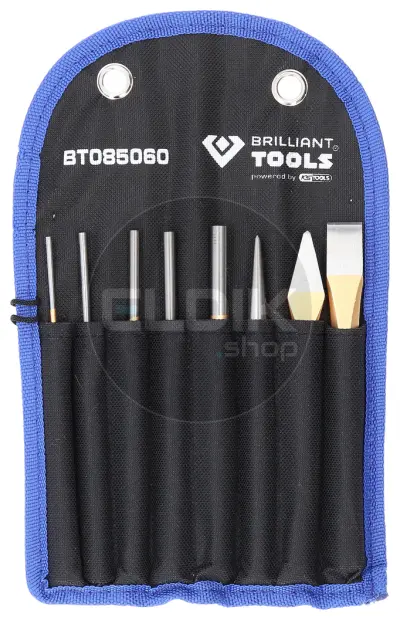 Brilliant Tools BT085060 Beitel- en drevelset, 8 dlg