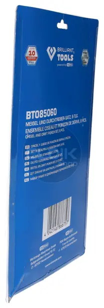 Brilliant Tools BT085060 Beitel- en drevelset, 8 dlg