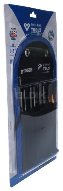 Brilliant Tools BT085060 Beitel- en drevelset, 8 dlg