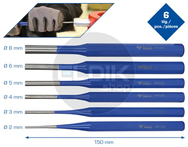 Brilliant Tools BT085006 Drevelset, 6 dlg