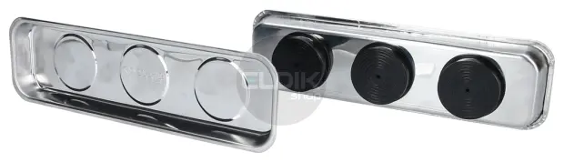 Brilliant Tools BT691155 Magnetische tray- / schaalset van RVS 65 x 226 mm, 2-dlg
