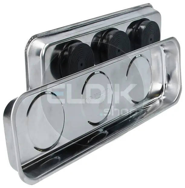 Brilliant Tools BT691155 Magnetische tray- / schaalset van RVS 65 x 226 mm, 2-dlg