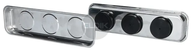 Brilliant Tools BT691155 Magnetische tray- / schaalset van RVS 65 x 226 mm, 2-dlg