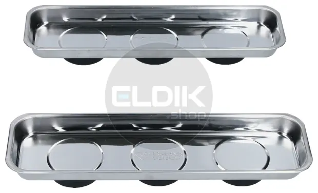 Brilliant Tools BT691155 Magnetische tray- / schaalset van RVS 65 x 226 mm, 2-dlg