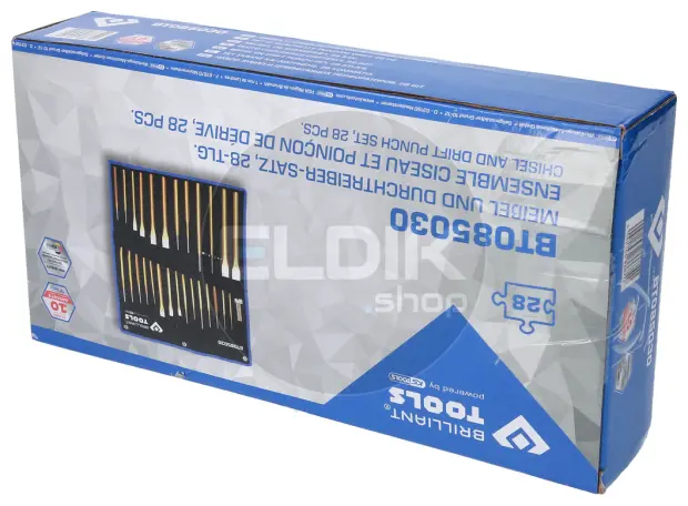 Brilliant Tools BT085030 Beitel- en drevelset, 28 dlg