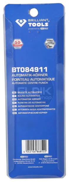 Brilliant Tools BT084911 Automatische centerpons