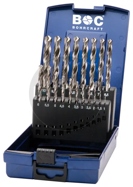 Bohrcraft KG10 Metaalboorset 1,0 - 10,0 x 0,5 | 19-delig - 11201330019