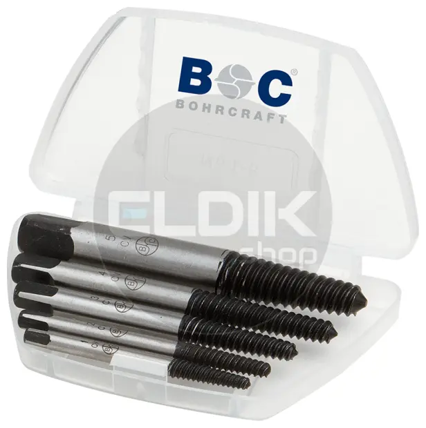 Bohrcraft 97001430005 Boutuitdraaierset 5 delig Gr.1-5 SE5