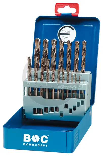Bohrcraft ME10 Cobalt boorset 1,0 - 10,0 x 0,5 | 19-delig - 11401310019